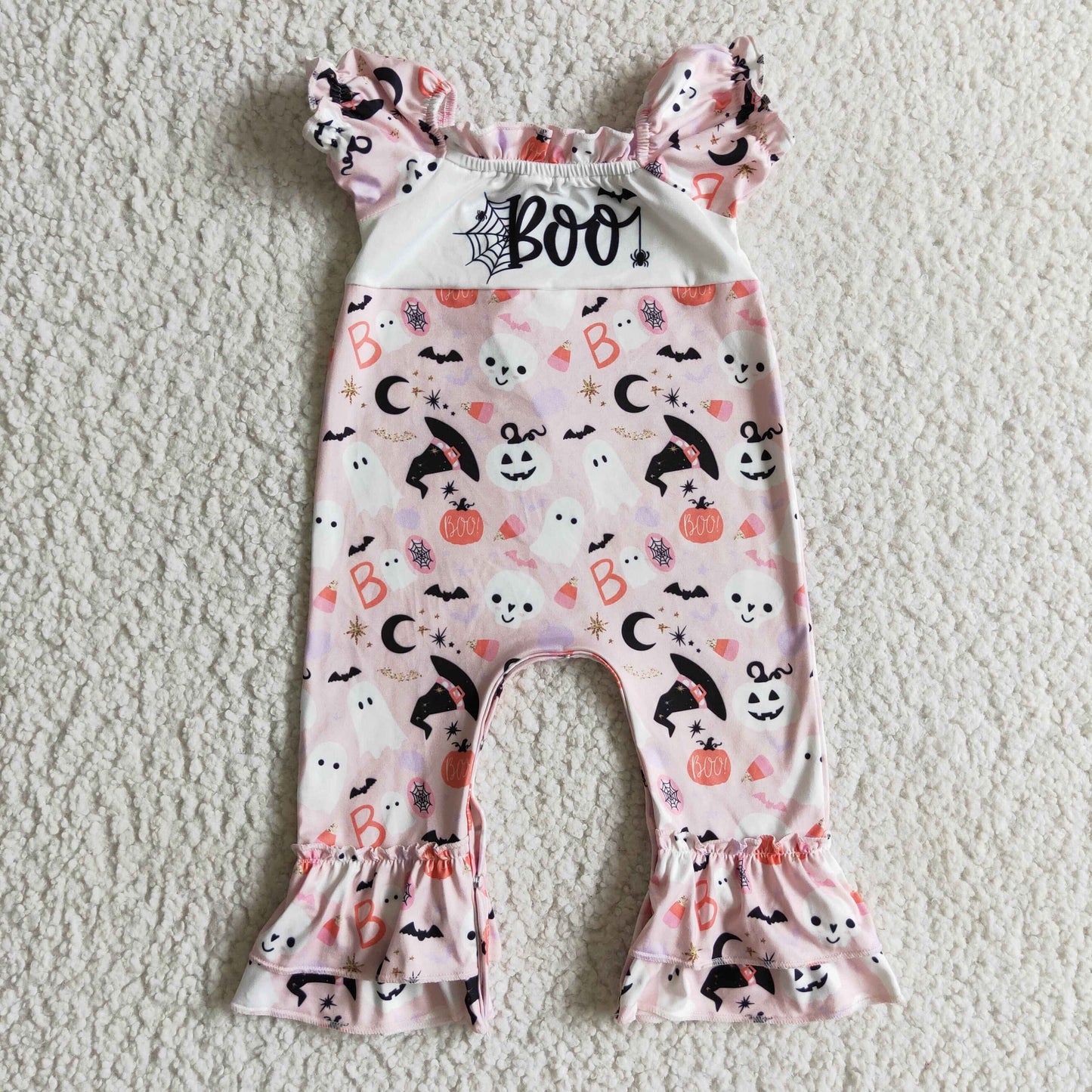 HALLOWEEN Boo girl short sleeve Romper SR0091