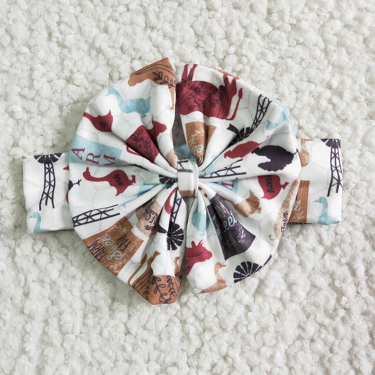 wild print bow