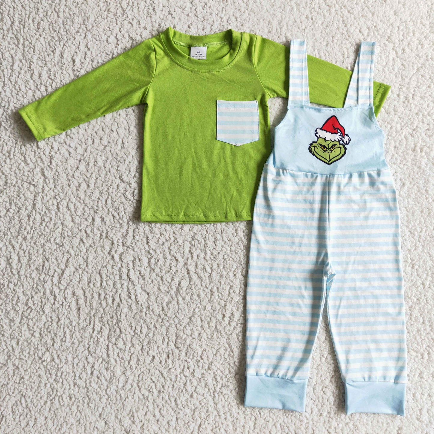 Christmas cartoon suspender overalls BLP0074