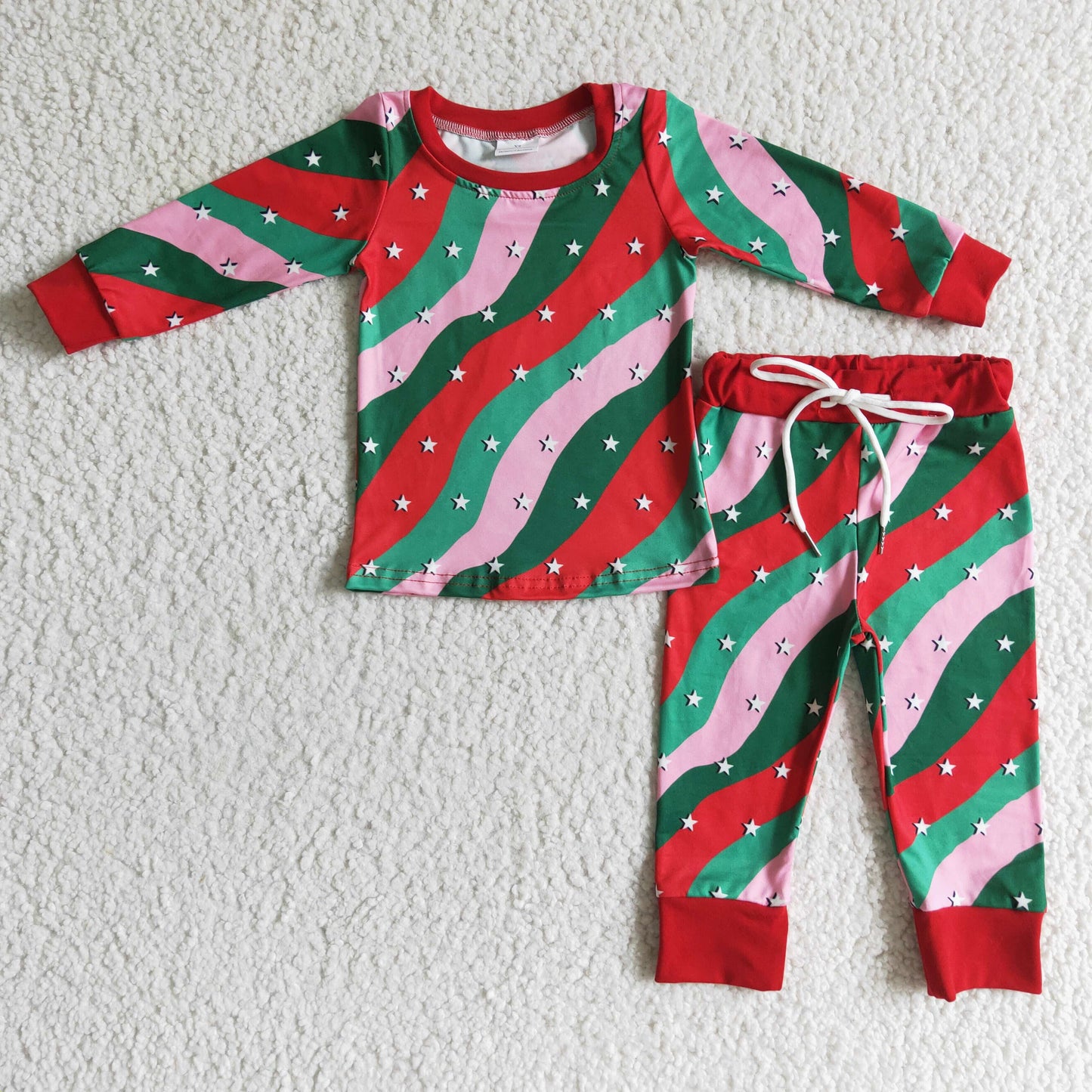 Star stripe legging pants pajamas set