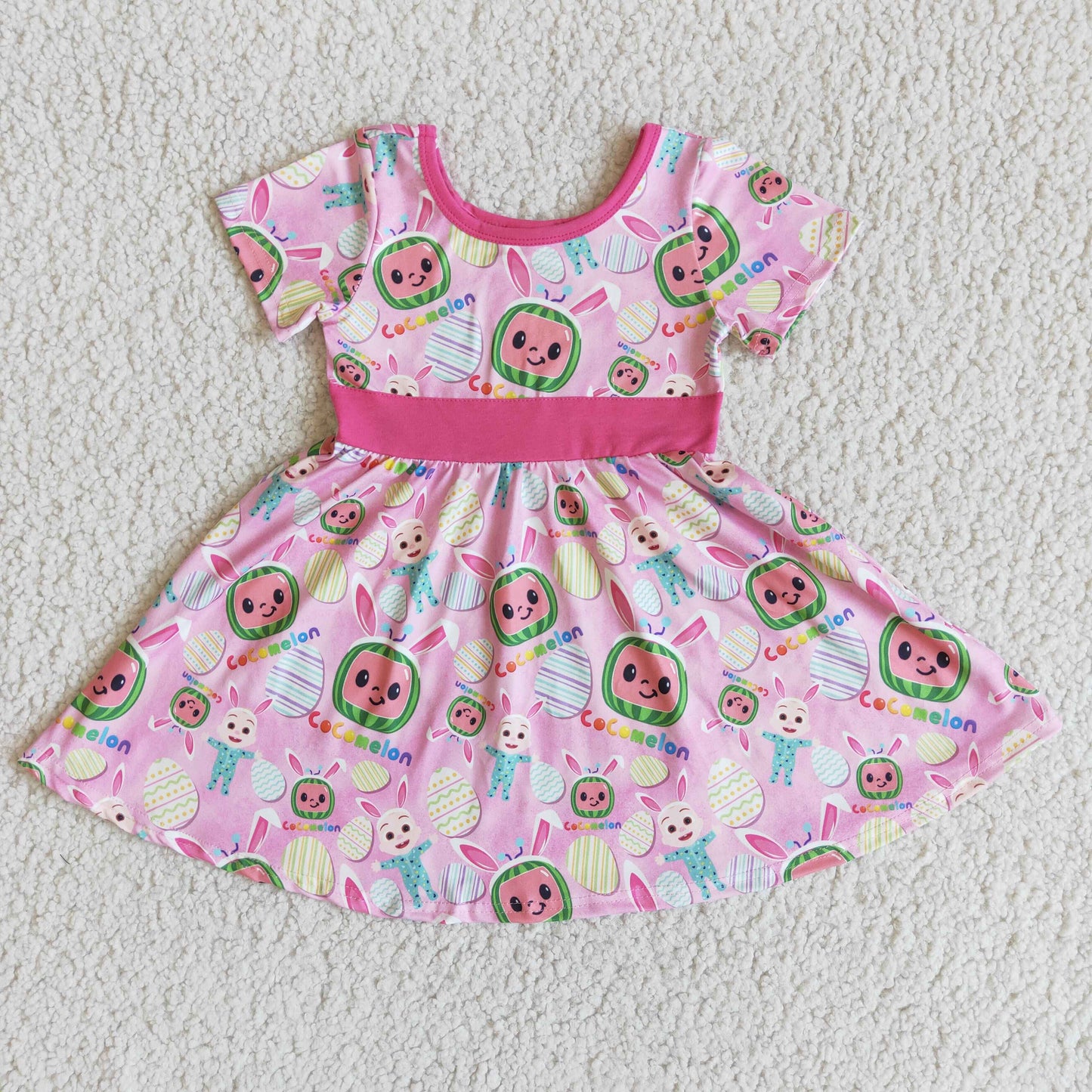 EASTER CARTOON PINK DRESSSES