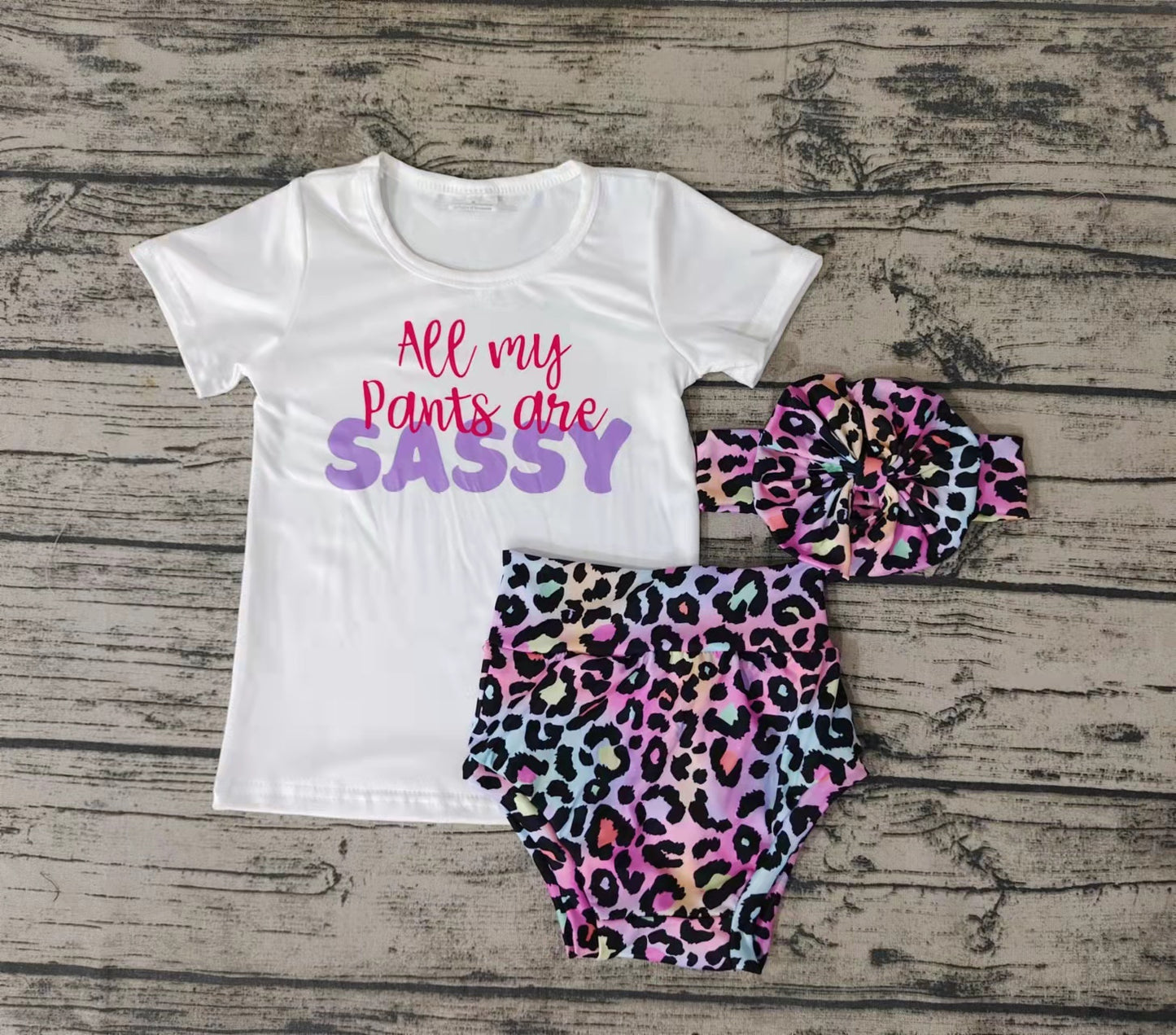 all my pants are sassy Bummies Set with bow GBO0021