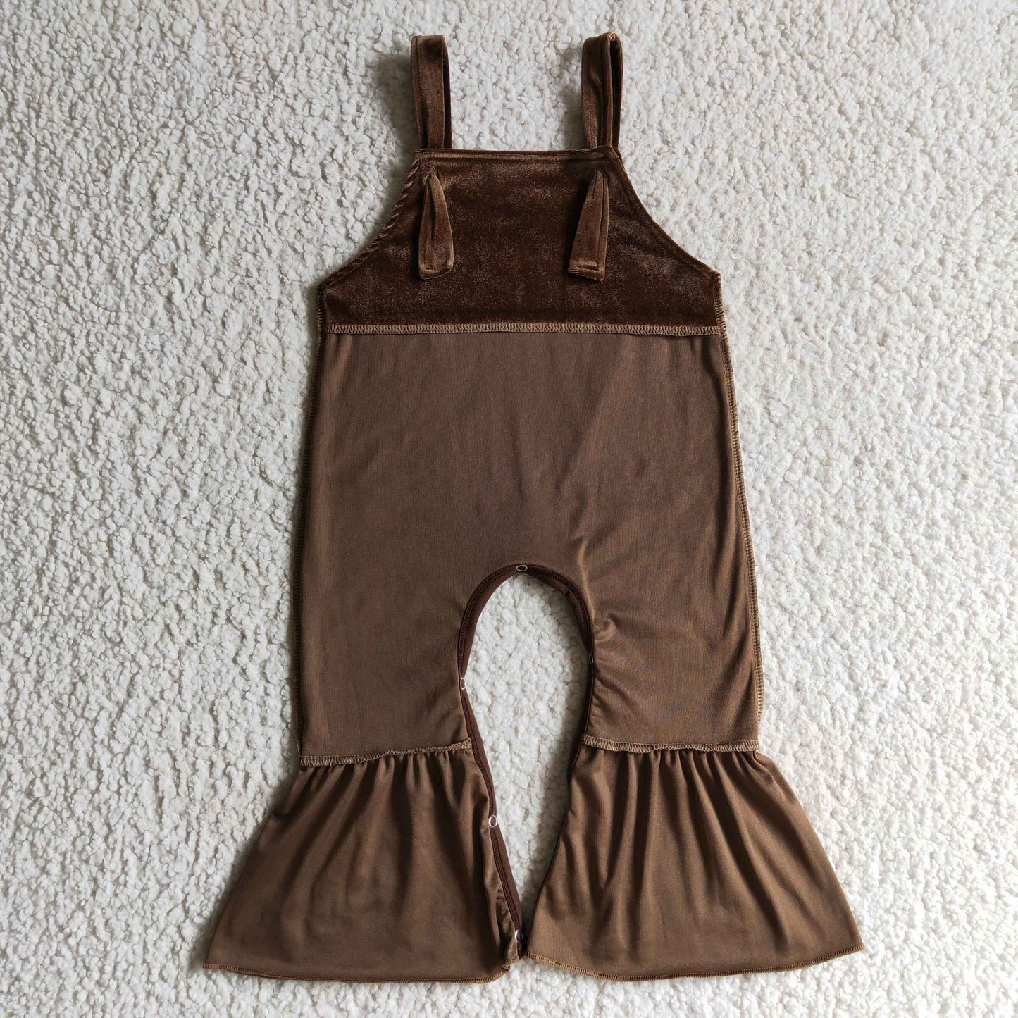 Brown Sleeveless romper