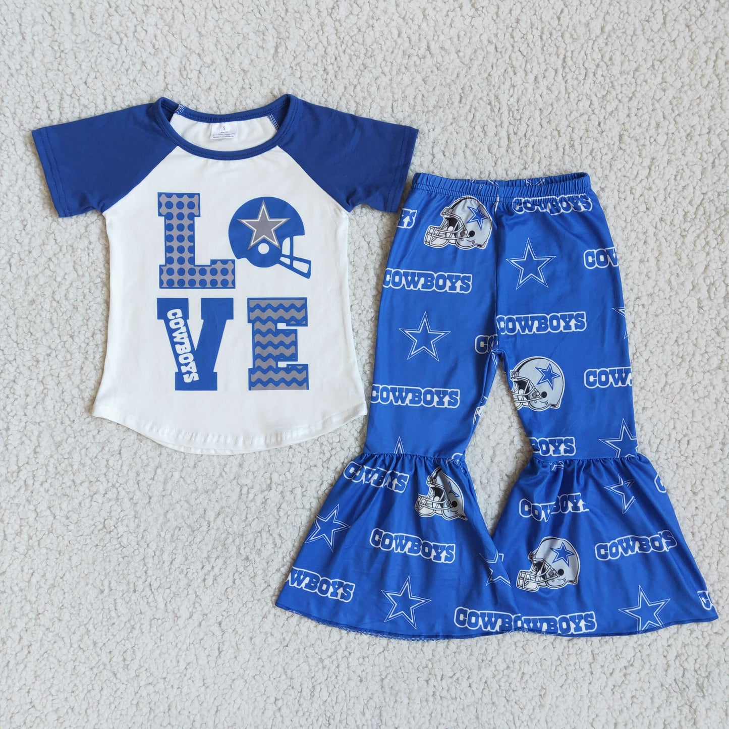 Cowboys Love Bell Bottom Girl SET