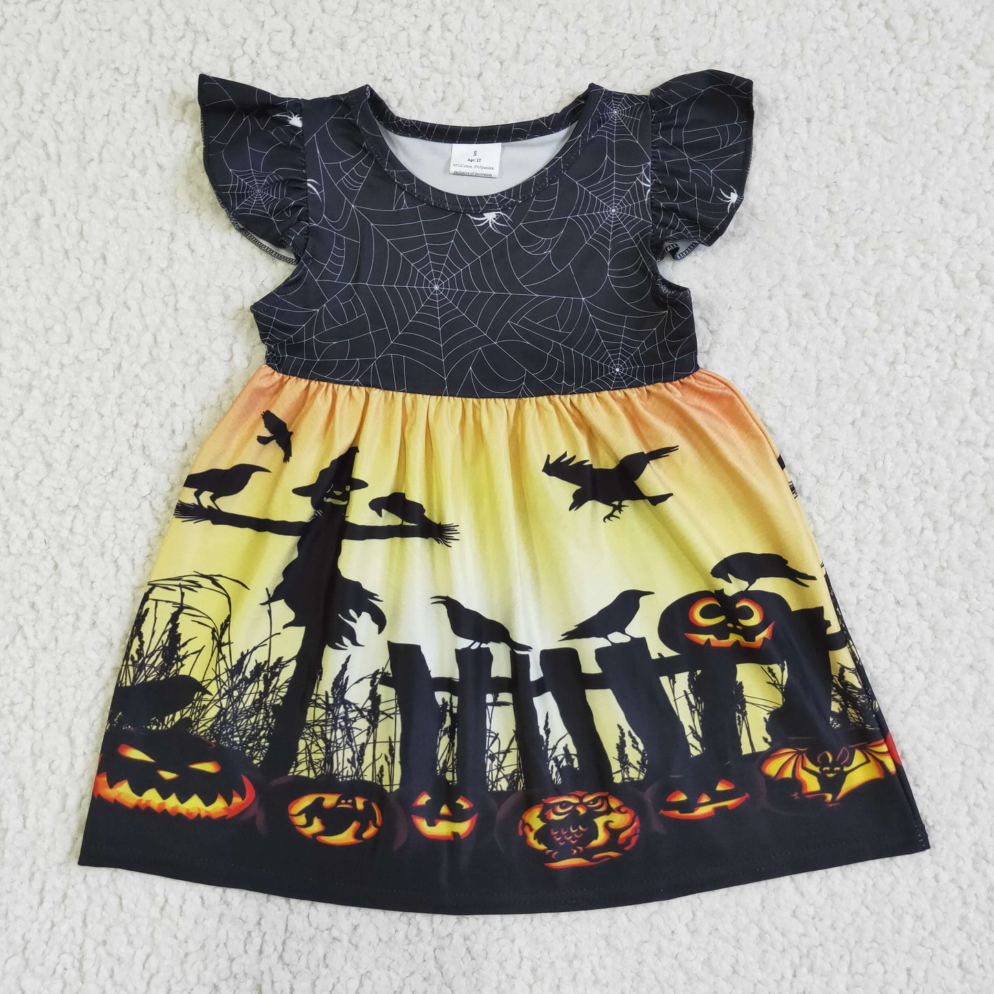 Halloween Pumpkin Bat Dress GSD0118