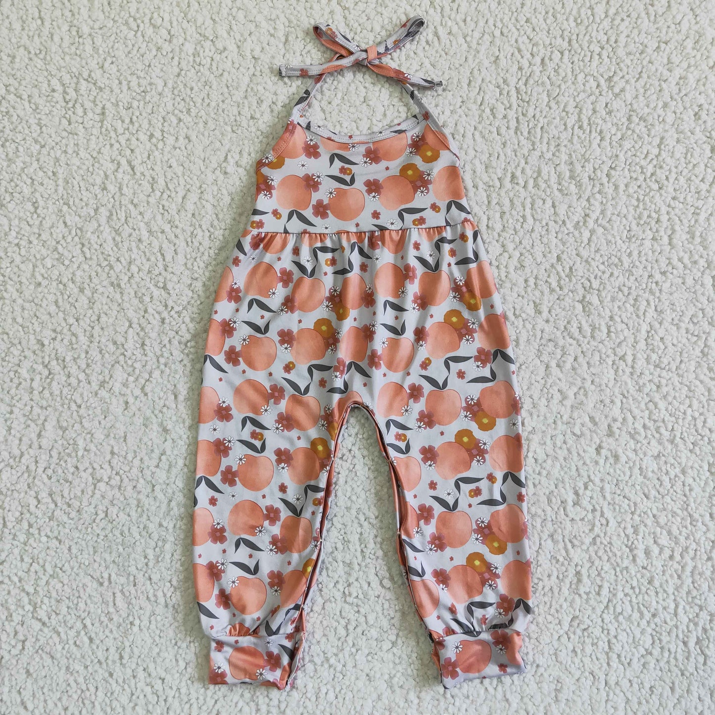 girl peach jumpsuit