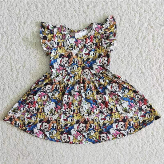 B13-22 baby girl Cartoon sleeveless Dresses-promotion 2023.12.23