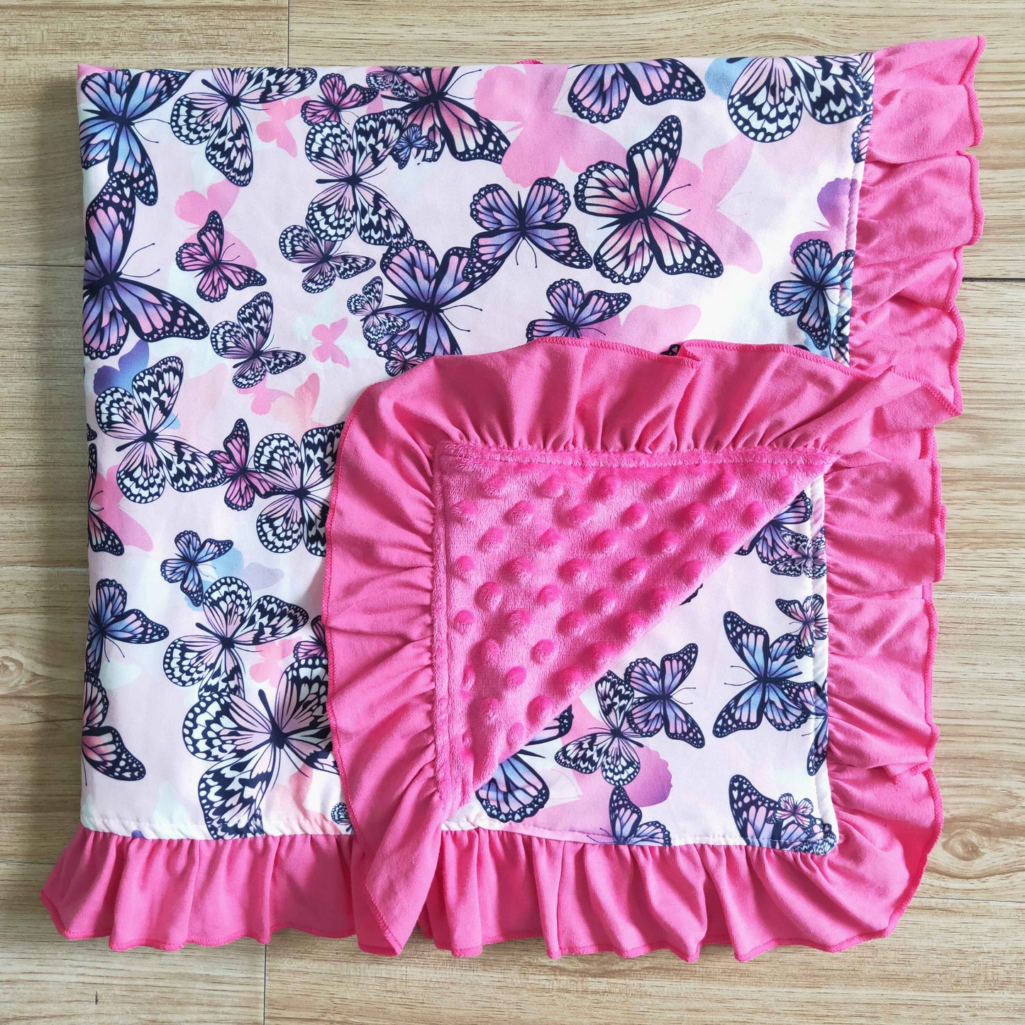 Butterfly Ruffle Blanket