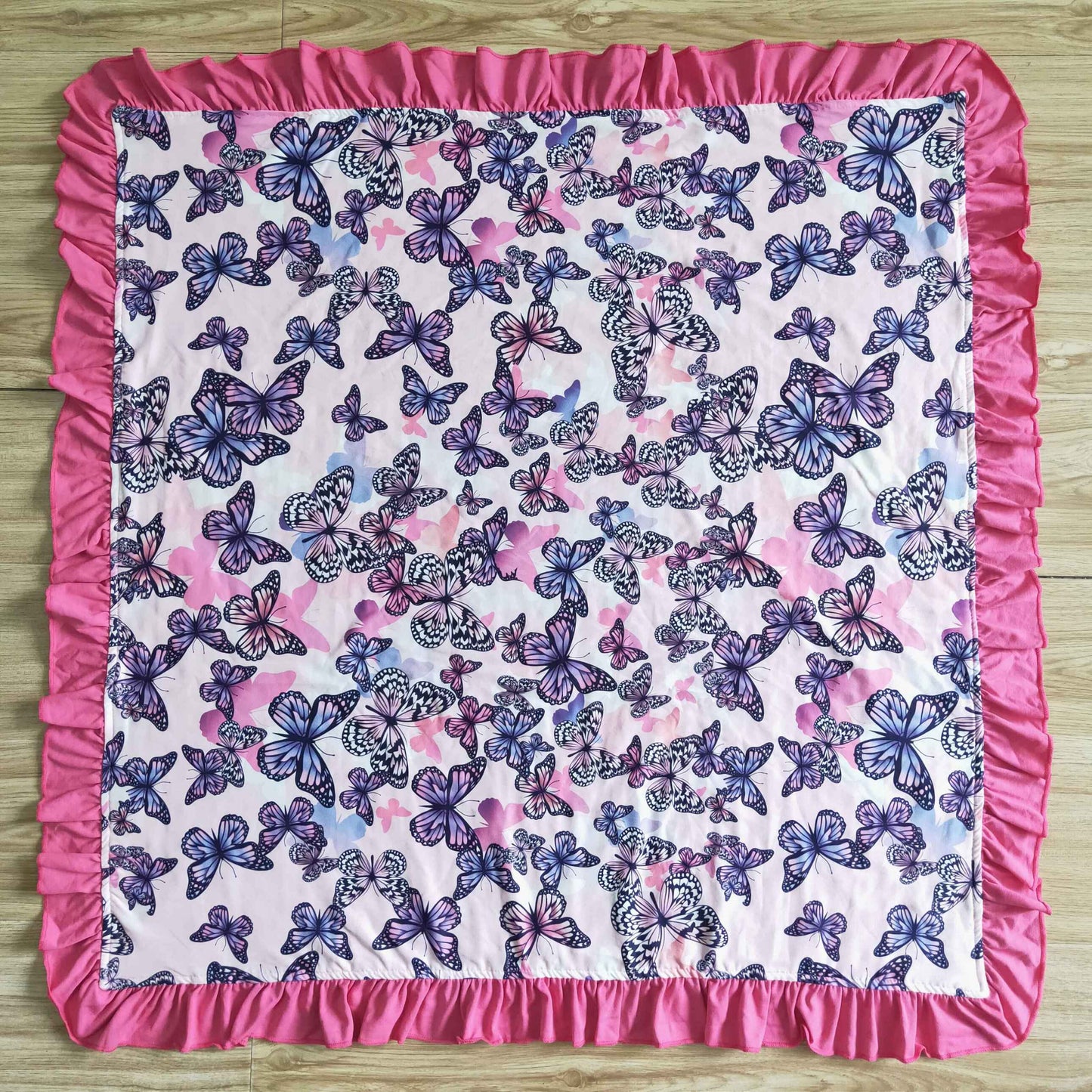 Butterfly Ruffle Blanket