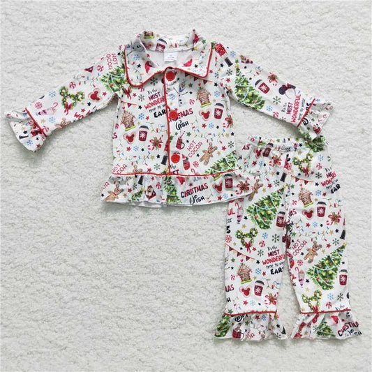 6 A3-29 girls christmas pajamas set-promotion 2023.11.25