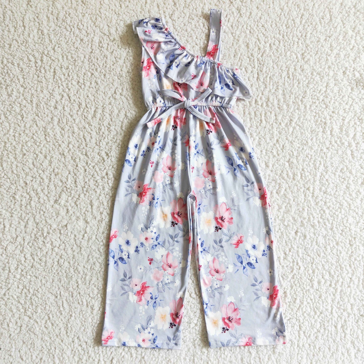 flower ruffle jumpsuit