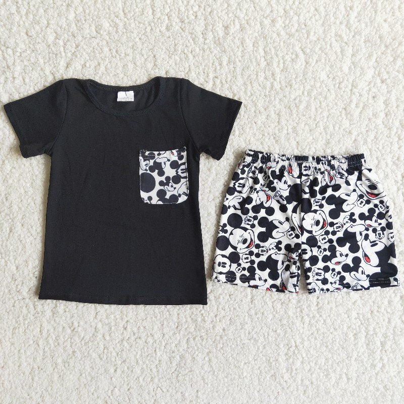 A16-24 Boy Cartoon Pocket Shorts Outfit-promotion 2024.3.16