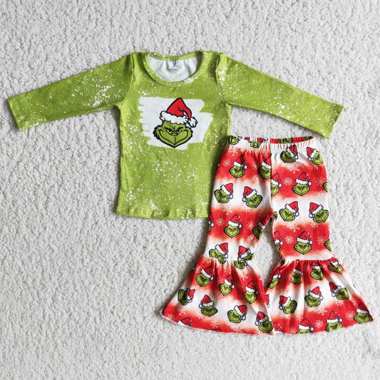 Christmas cartoon green outfit 6 B7-21