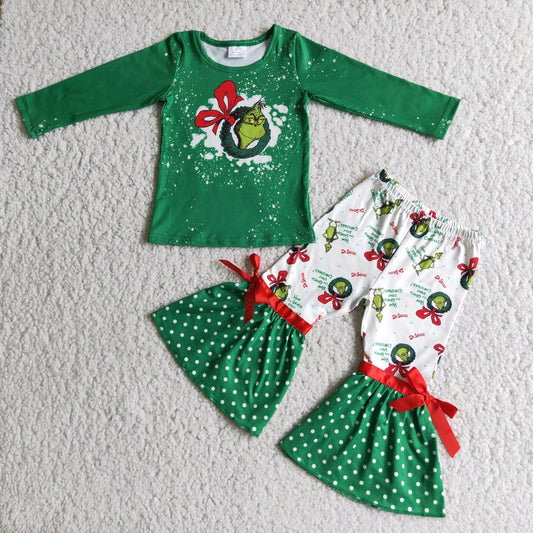 Christmas cartoon green outfit 6 C6-20