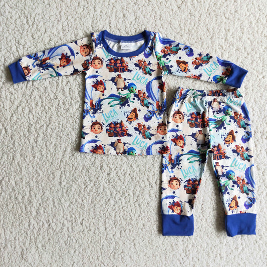 Cartoon boy pajamas outfit