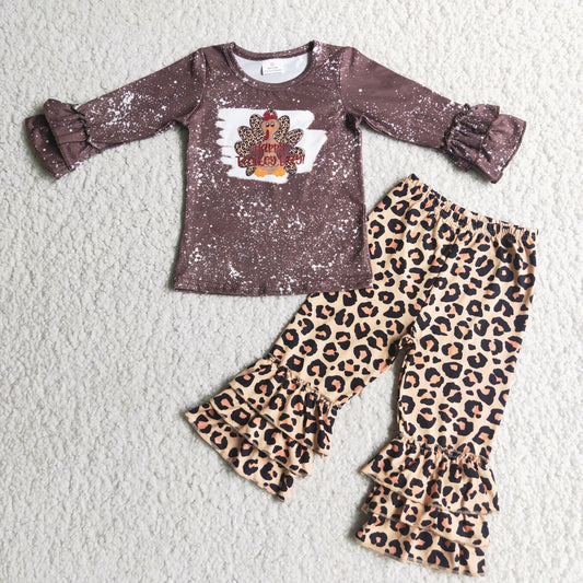 Thanksgiving Turkey Leopard Girl Outfits 6 C9-40