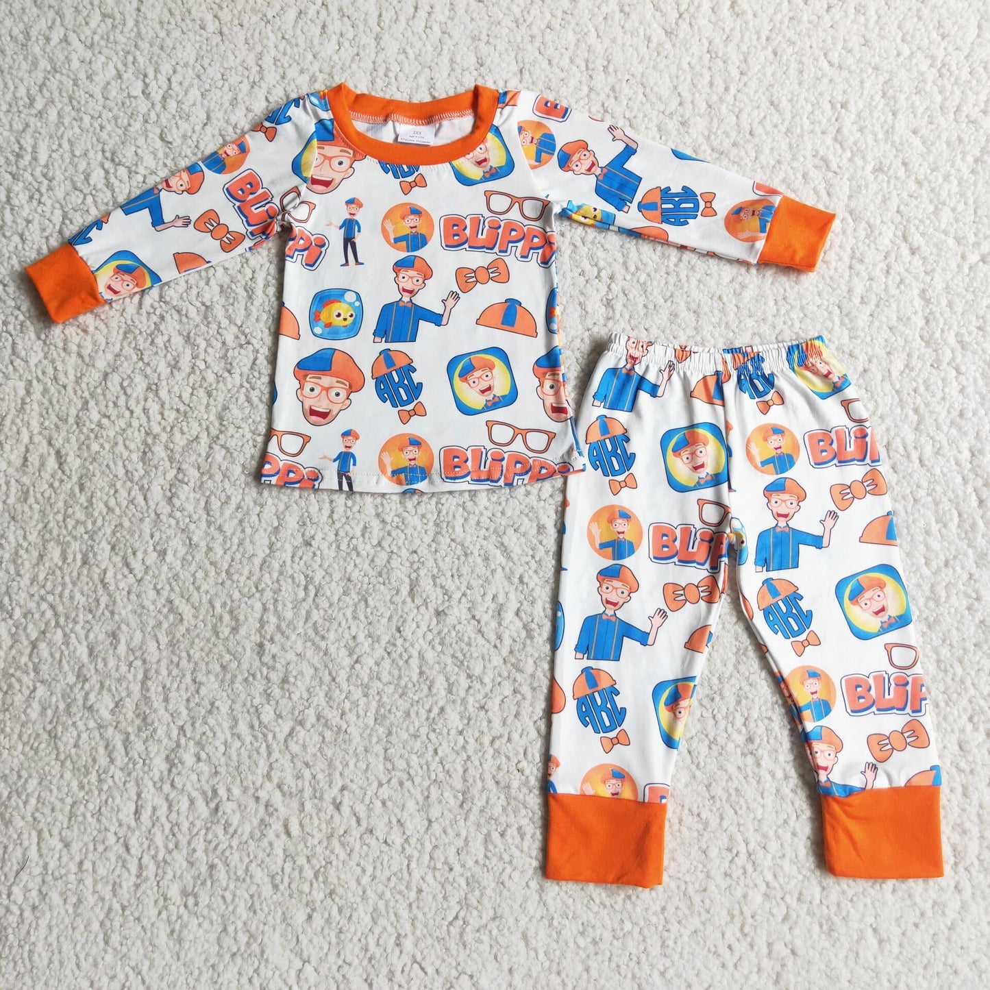 cartoon boy pajamas outfit