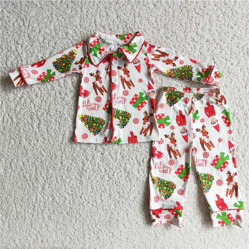 Christmas boy pjs outfit