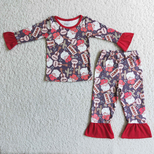 Santa Claus girl pajamas outfit