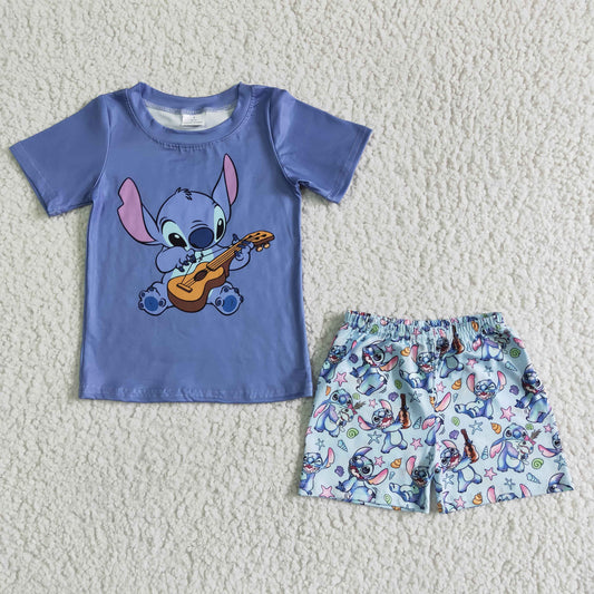 Cartoon T-shirt shorts Set