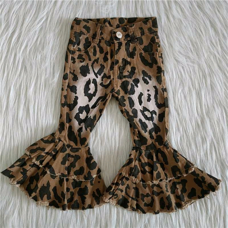 leopard Denim pants jeans