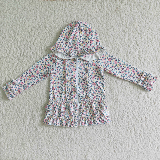 Girl Ruffle Flower Hoodie