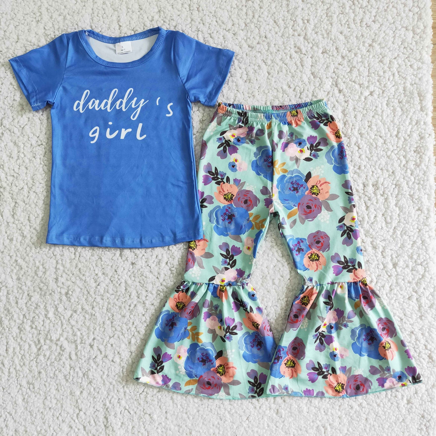 Daddy's girl tops floral bottoms outfit