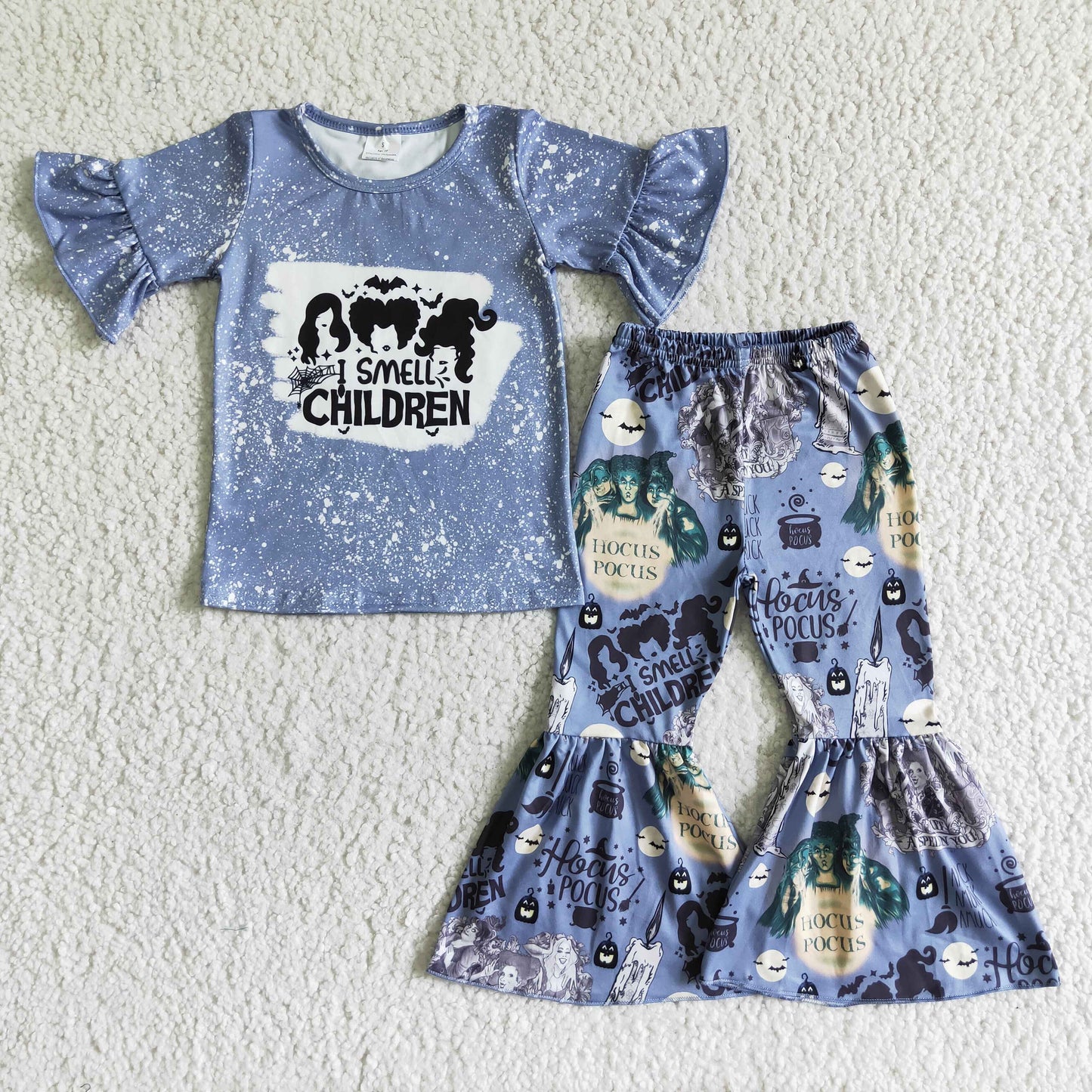 Halloween witch T-shirt bell bottoms set GSPO0121