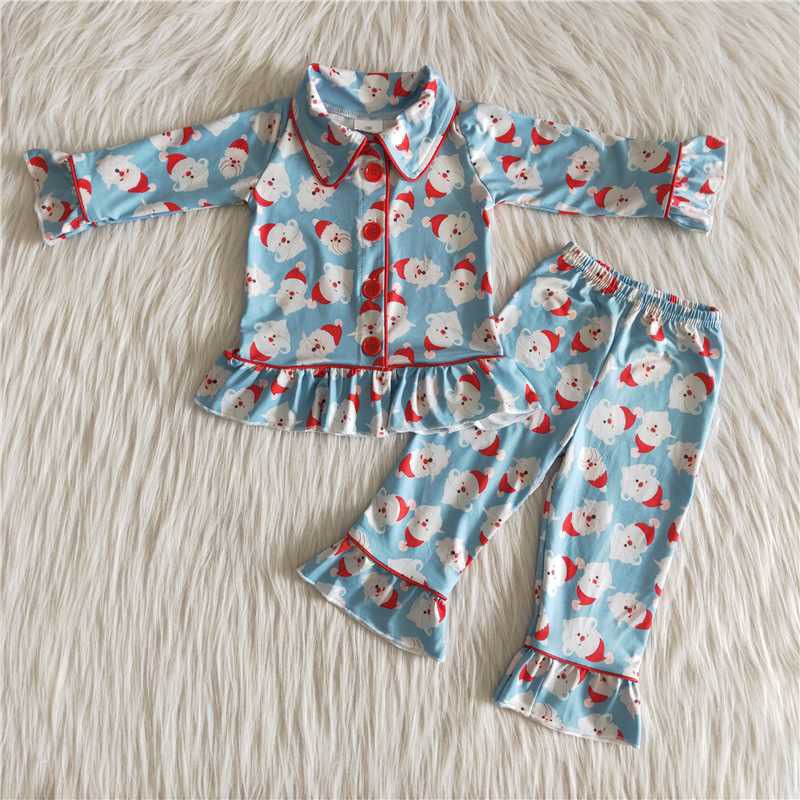 Christmas girl pajamas outfit