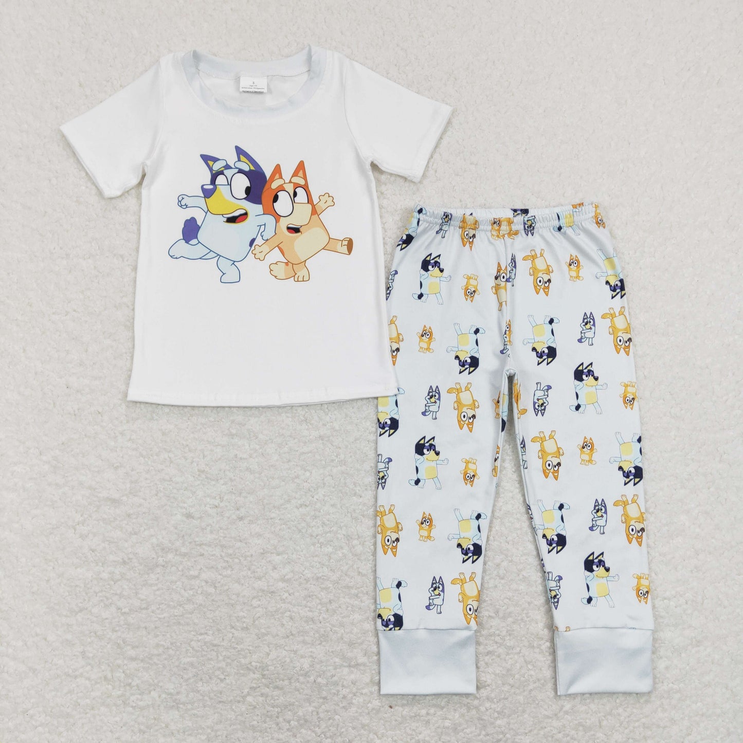 BSPO0265 baby boy clothes cartoon dog boy fall spring pajamas