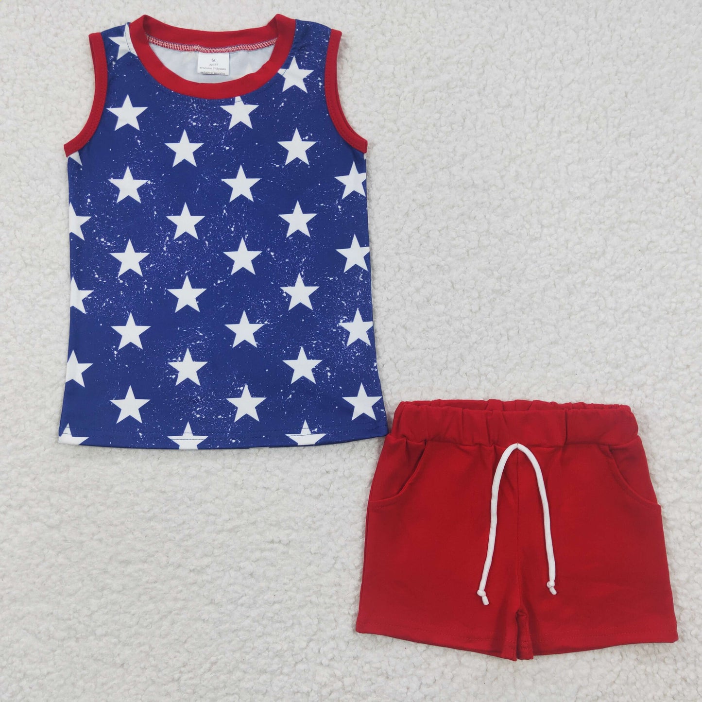 boys star tank tops+shorts sets BSSO0220