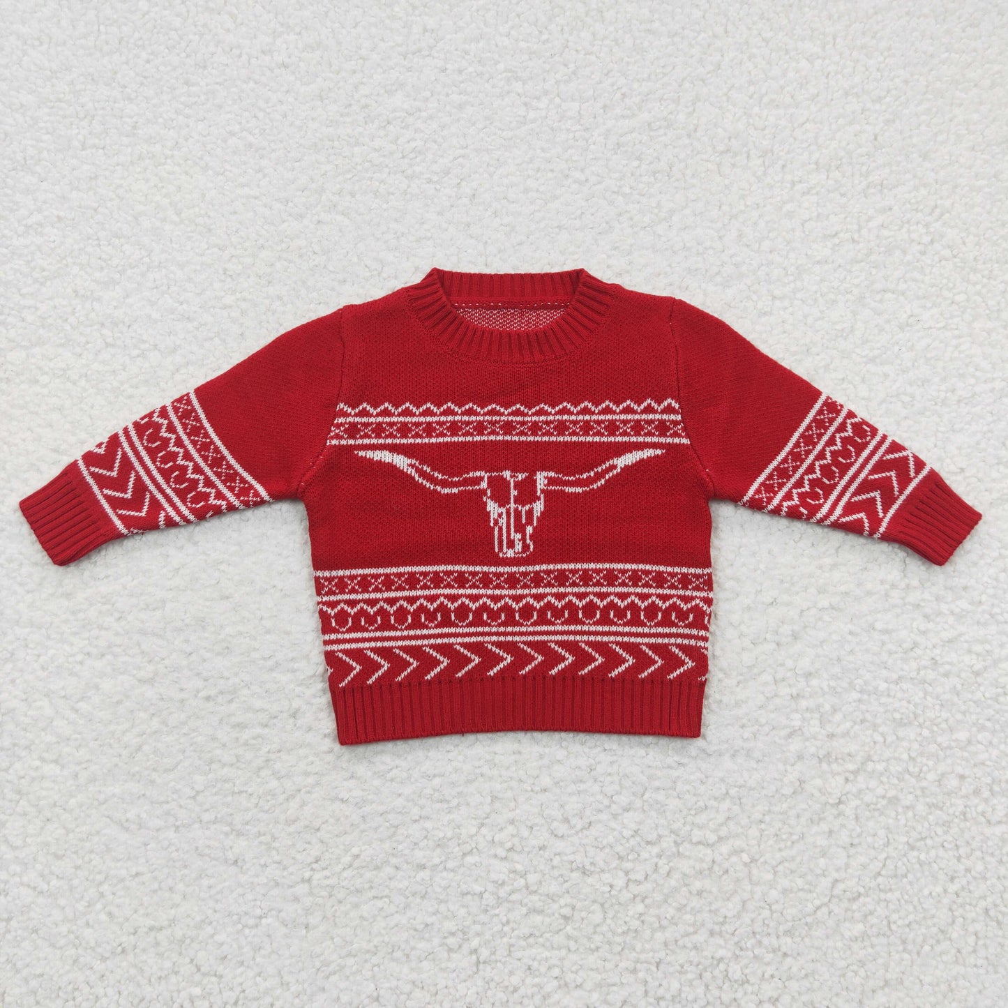 heifer kids red pullover sweater BT0218