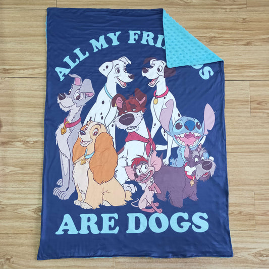 All my friends are dogs Blanket