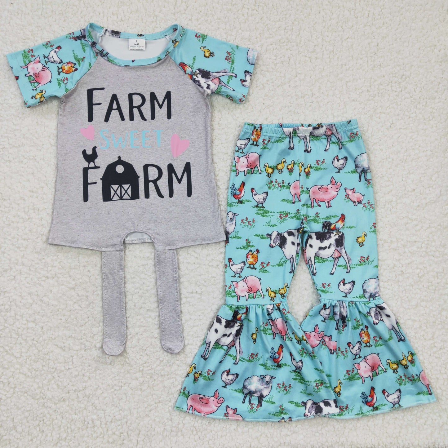C3-15 Farm animals kids girls bell set-promotion 2024.3.2