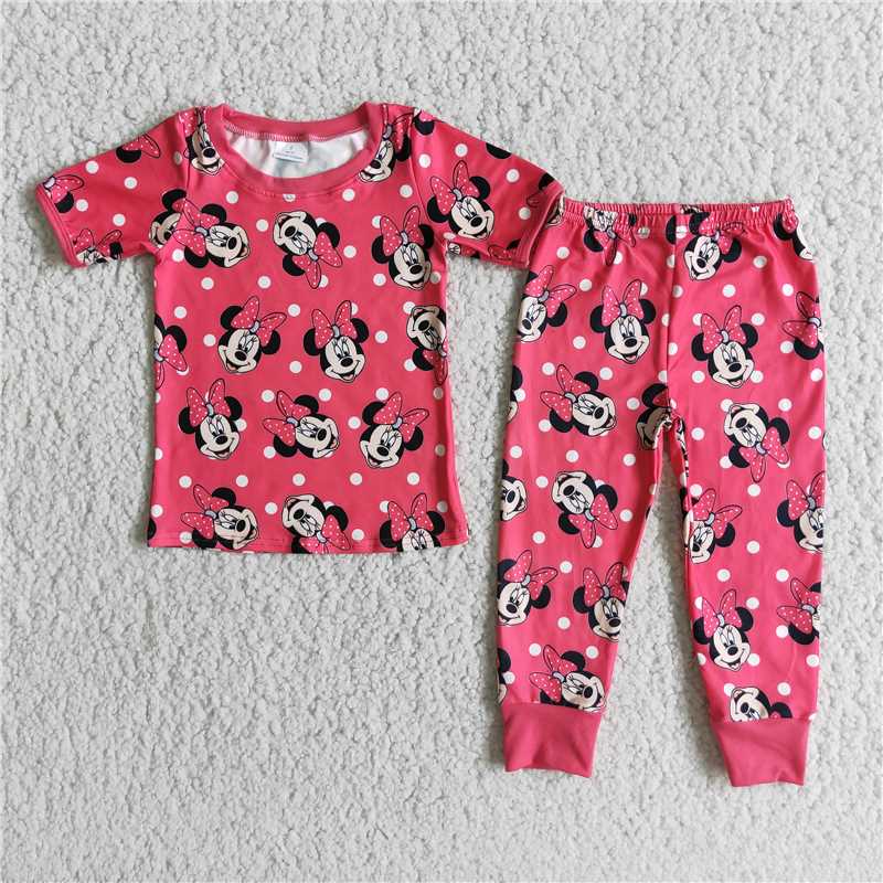 red cartoon pajamas set E1-15