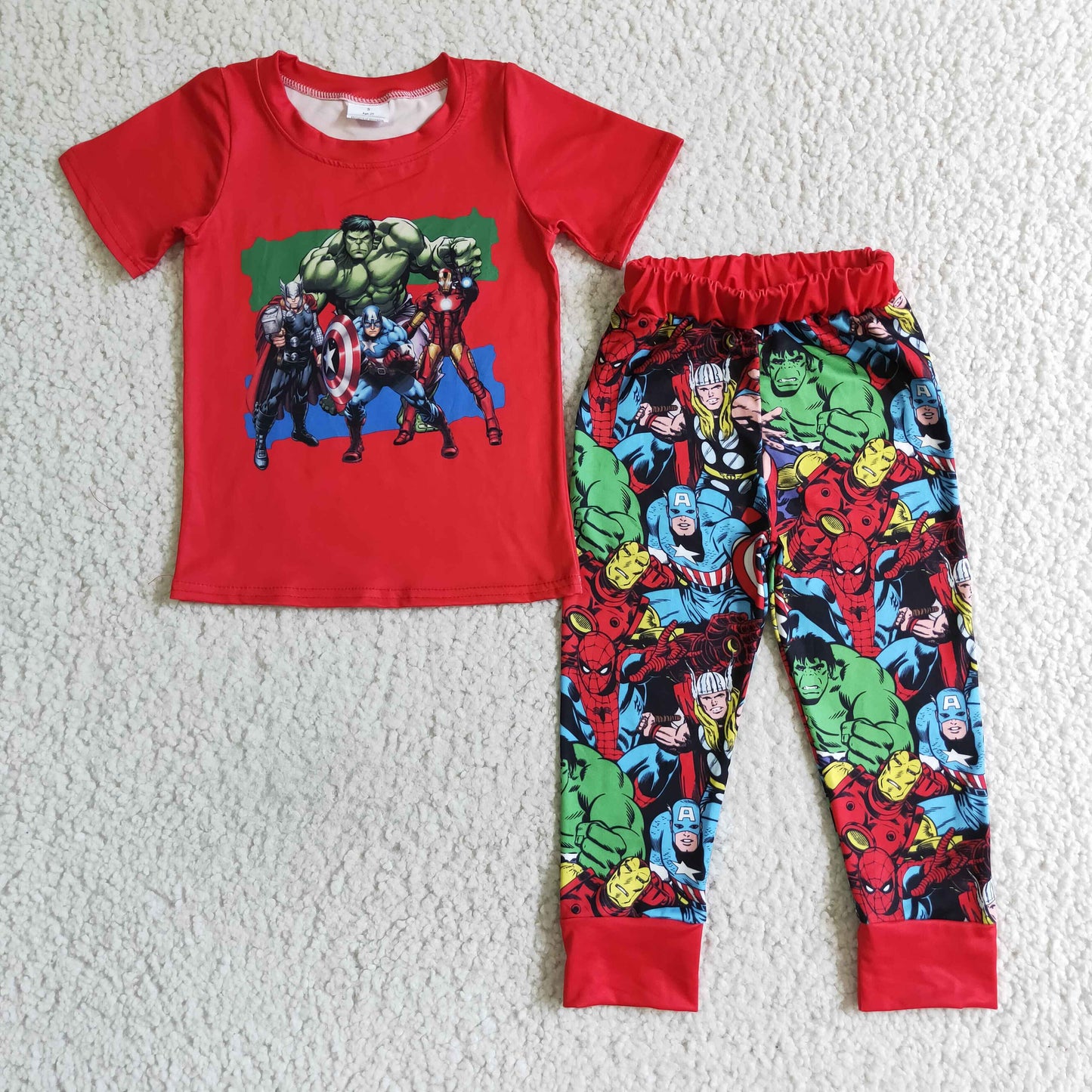 Cartoon Boy long Pants Outfit