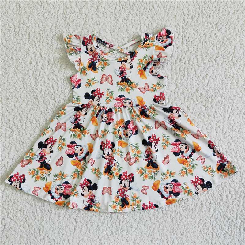 cartoon floral dress GSD0048