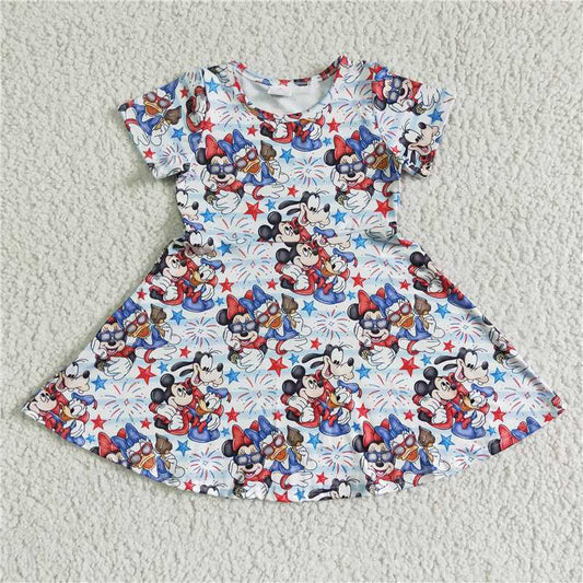 cartoon fireworks dress GSD0075