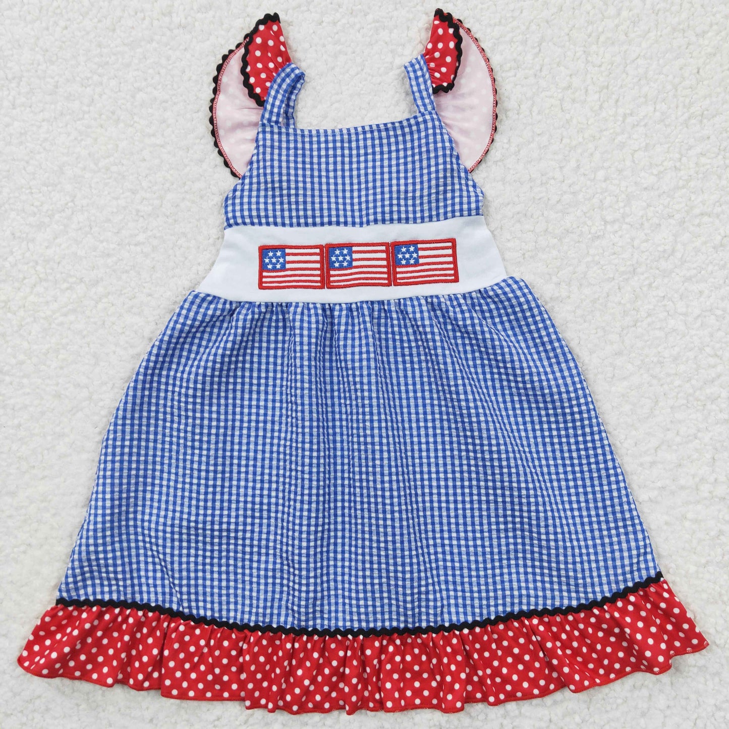 USA flag embroidery dress GSD0191