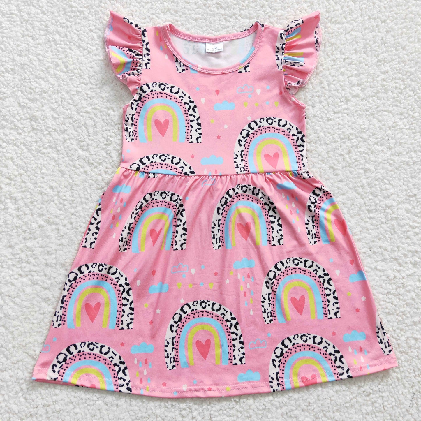 girls pink cute dress GSD0248