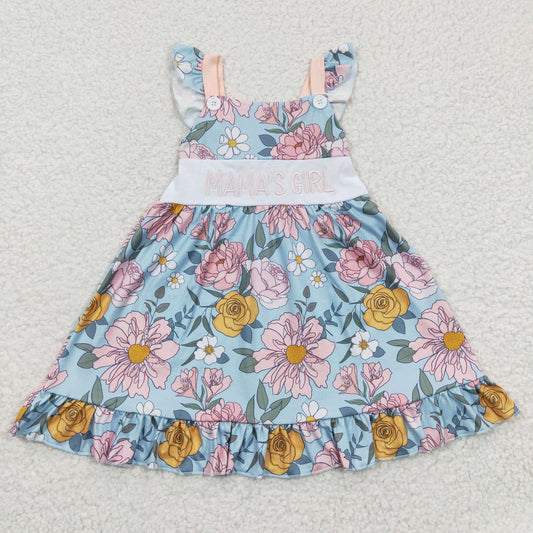 Mama's girls blue floral dress GSD0315