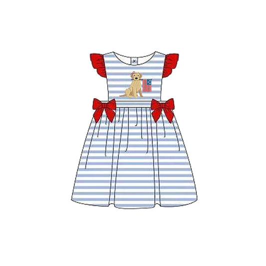 GSD0845 pre-order baby girl clothes pubby 4th of July patriotic girl summer dress