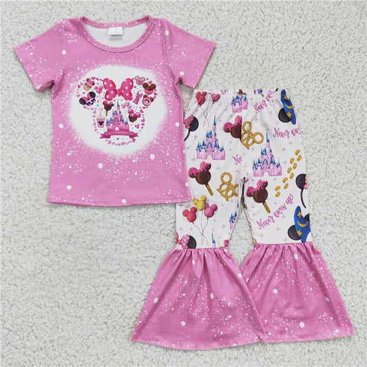 rosy cartoon T-shirt bell bottoms outfits GSPO0251