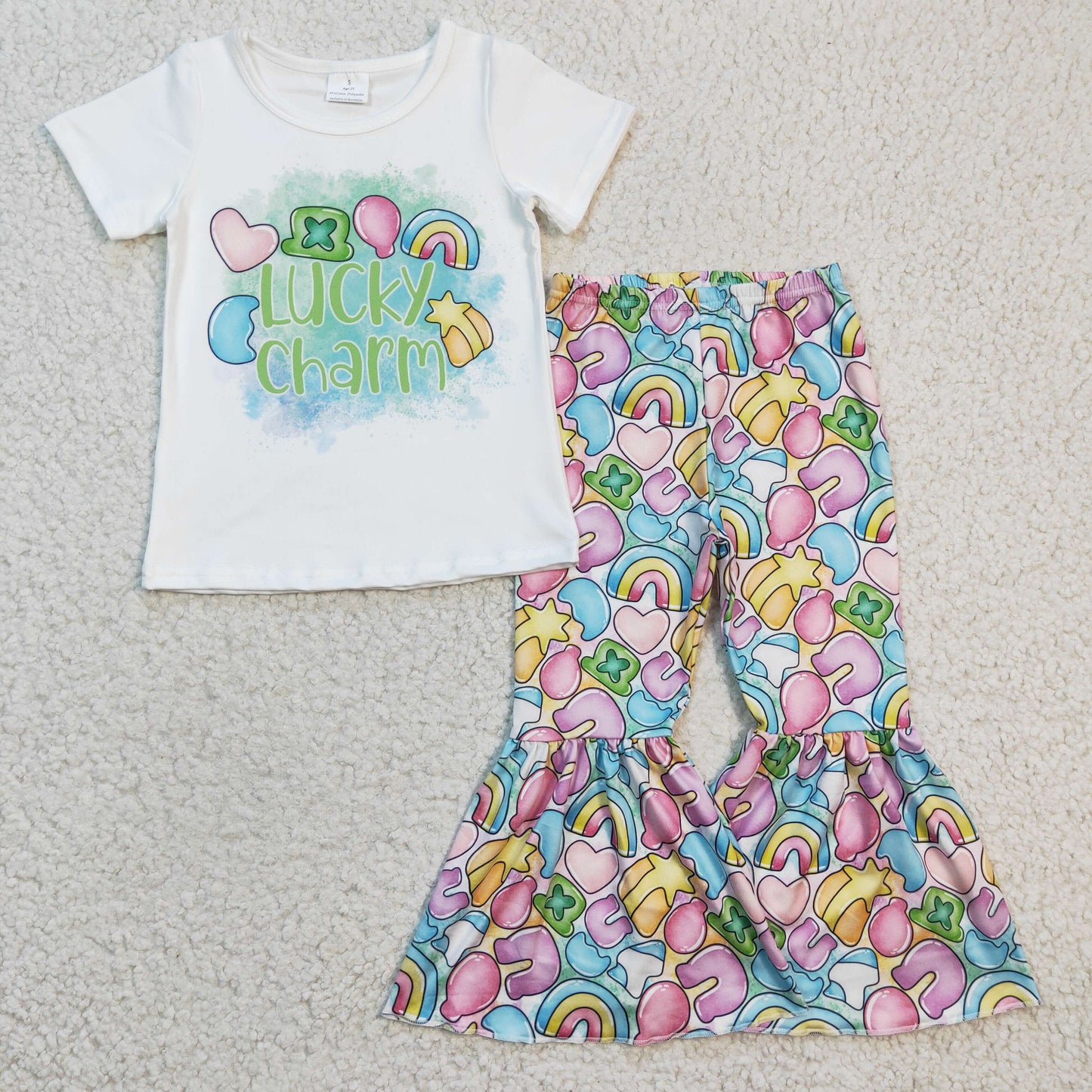 lucky charm tops bell bottoms sets GSPO0303