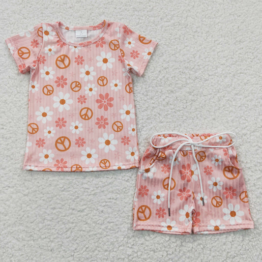 girls floral loung wear GSSO0228