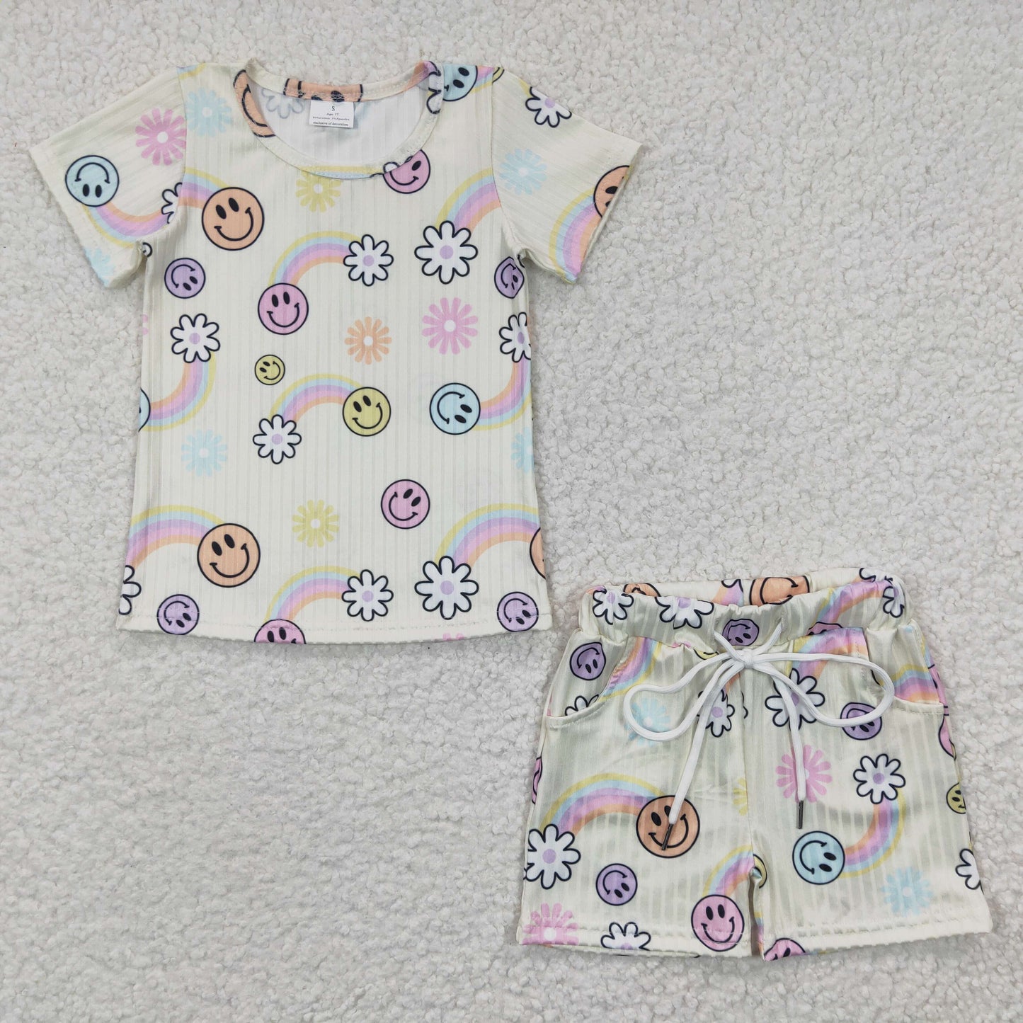 girls smile face loung wear GSSO0229