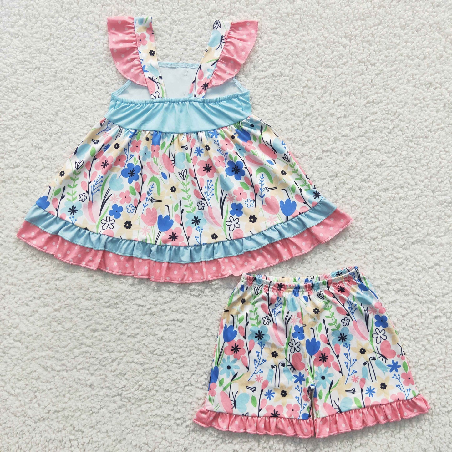 girls floral outfits GSSO0243