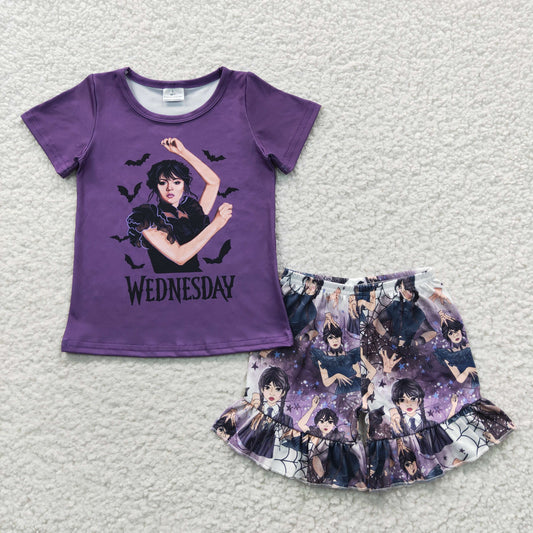 girls Wednesday purple outfits GSSO0271