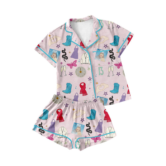 GSSO0678 pre-order baby girl clothes 1989 singer toddler girl summer pajamas outfit