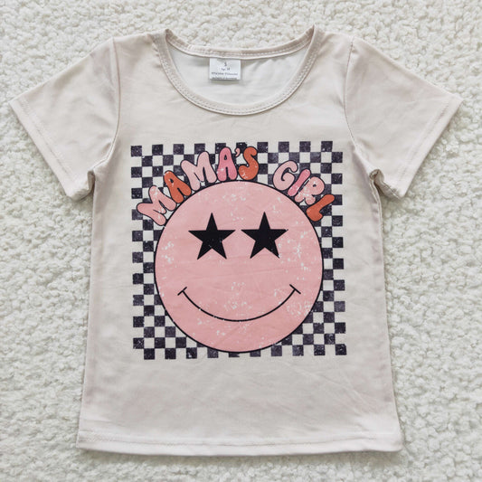 girls smile face t-shirts GT0173